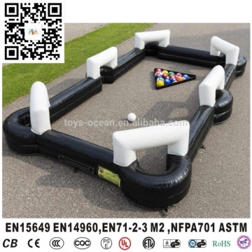 Inflatable snooker pool table for interactive sport, human snooker ball game table