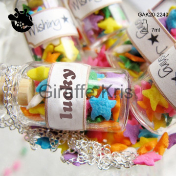 Gak20-2240 Best Gift! Luky&Wishing Glass Bottle for Sand /Wish Crystal Craft