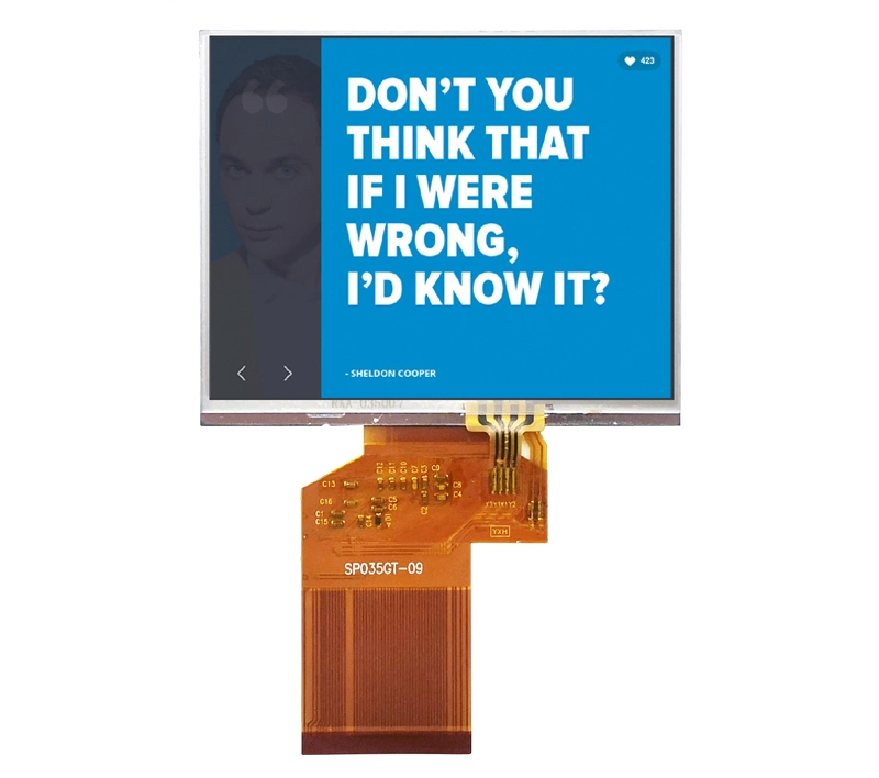 3.5 Inch 320X240 TFT LCD Display 54pins Resistive Touch Screen