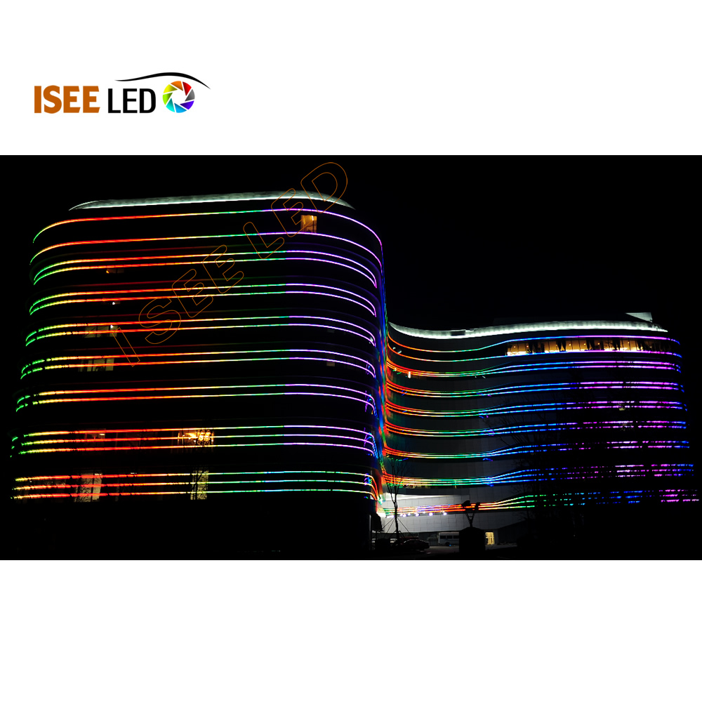 ფერადი digi rgb LED Bar Building Outline Lighting