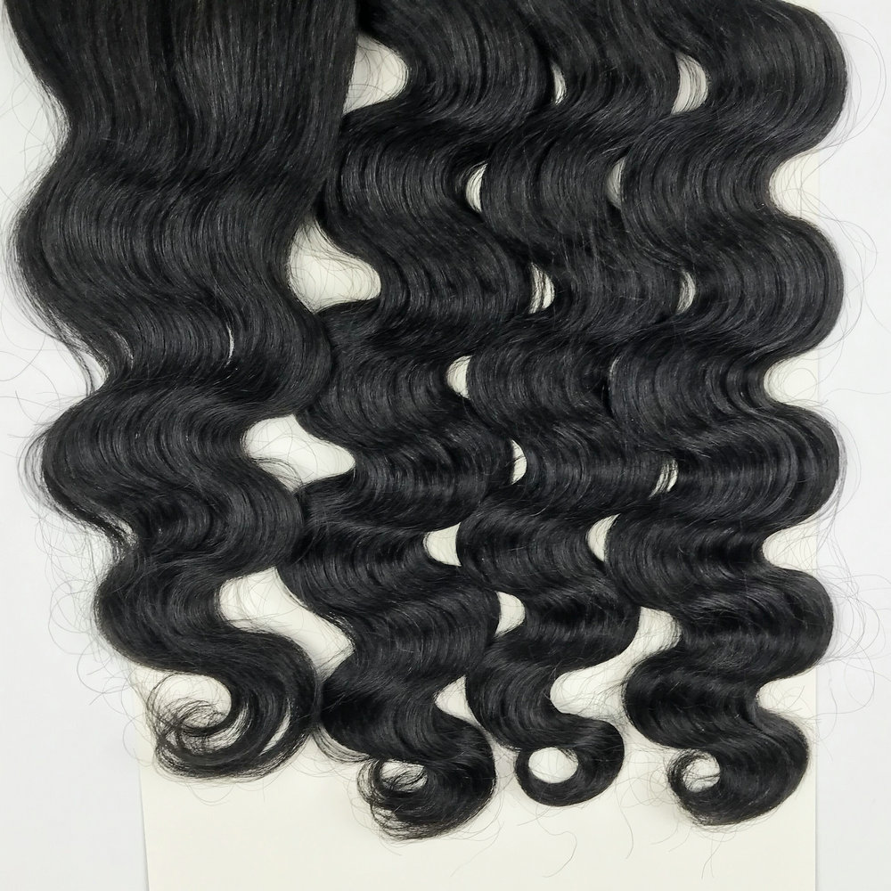 Fashion Body Wave Natural Hair Extension Blended Synthetic Hair Weaving Hair Bundles with closure