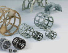 Plastic power packings for process engineering