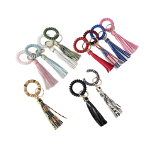 Wholesale Wrist Strap Keychain Tassel Leather Key Chain