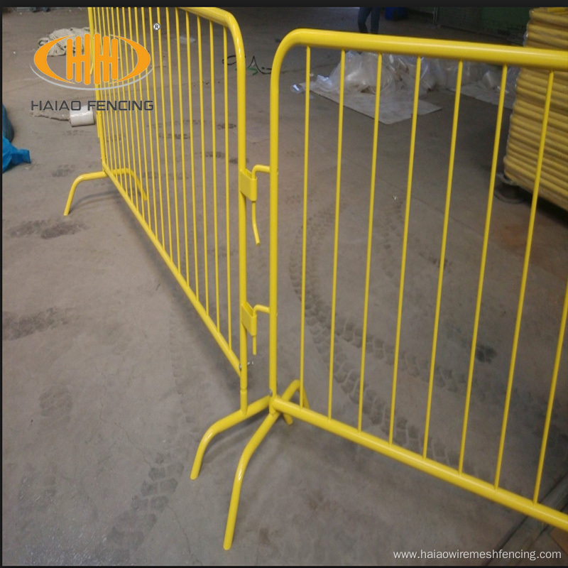 Walkthrough safety metal crowd control barrier