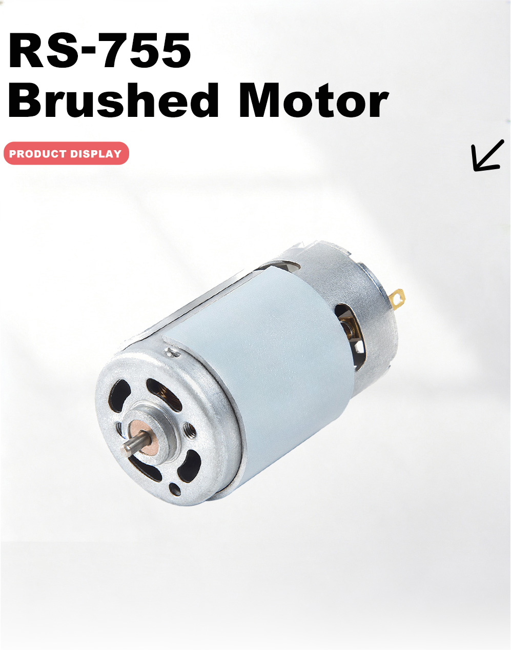 755 Fırçalı DC Motor-2x 755 Brushed DC Motor-2x