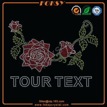 Red Rose Your Text iron-on transfers flower designs