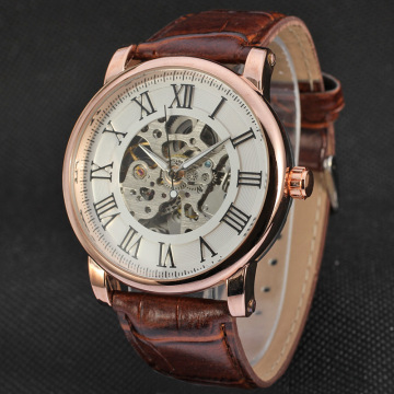 Leather belt wrist Automatic Mens Casual watches