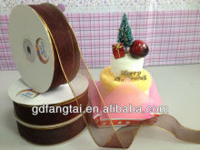 black and gold organza ribbon