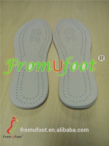 ZRWE08 Halfsphere bowlegs insoles Bull leather orthopedic insoles