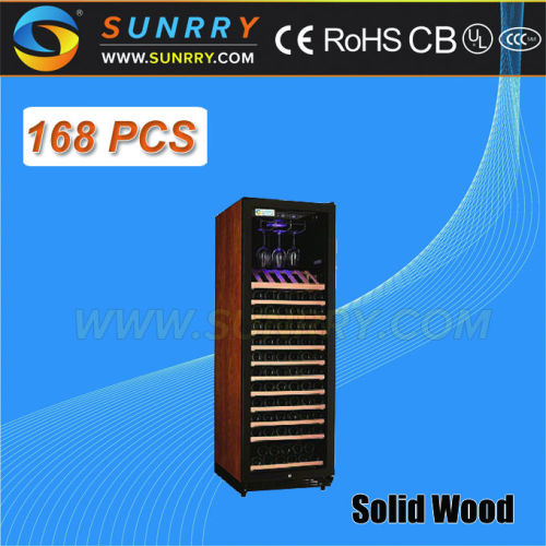 Single Zone Stainless Steel Wine Cooler With Led Light (SY-WC168D SUNRRY)