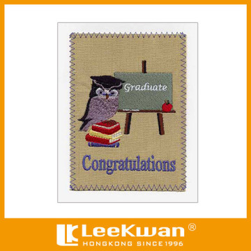 Lovely Design Embroidery Greeting Cards for Graduation