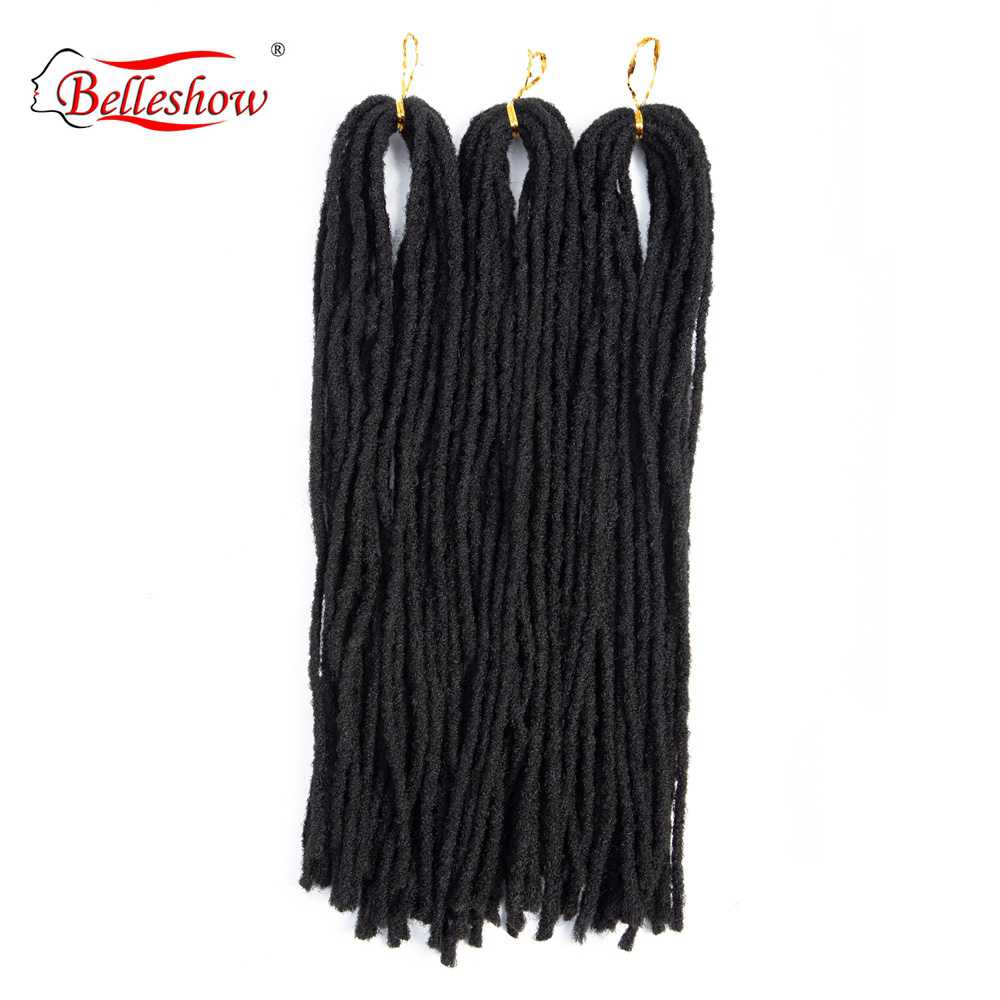 Hot sell  Synthetic  Hair Braid dreadlocks extensions for black hair afro kinky hair extensions Crochet Afro Kinky Dreadlocks