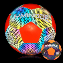 Reflective luminous led glow in dark soccer ball