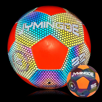 Reflective luminous led glow in dark soccer ball