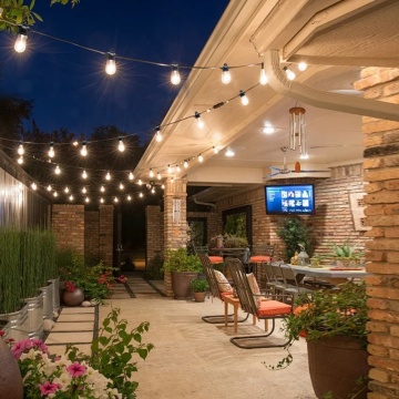 Outdoor LED String Lights for Backyard, Garden, and Porch Parties