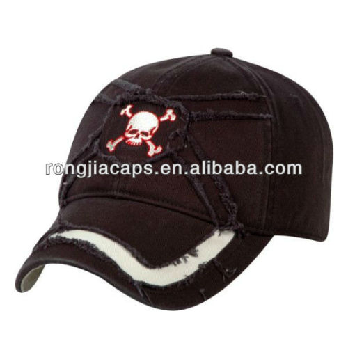 Fashion Applique Cotton custom promotional baseball cap