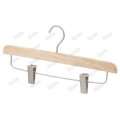 Wooden Laminated Trouser Hanger With Clips