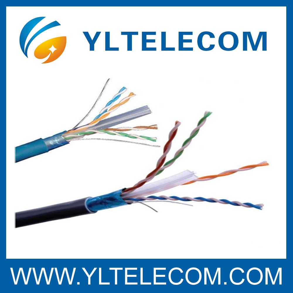 ناقل البيانات Cat.6 ناقل البيانات AL-Foil Shielded Lan Cable