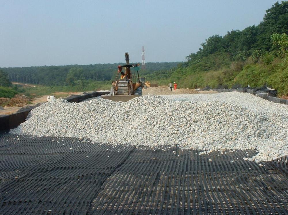 عالي الكثافة البولي إيثيلين geogrids الزجاجية geogrid