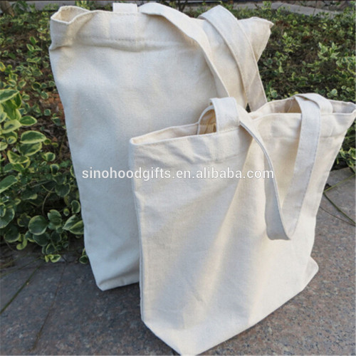 2016 fashion Eco-friendly promotional customied size without logo blank canvas bag