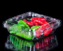 Disposable Plastic Clamshell Vegetable Packing Box