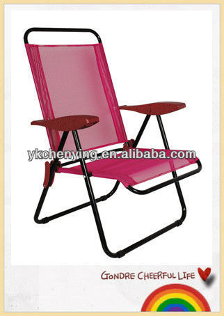 High-back red folding chair