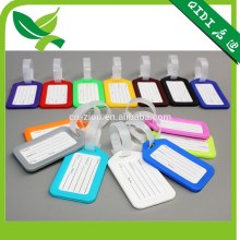 printed plastic luggage tag