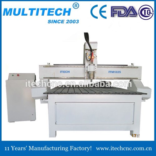 2016 long life woodworking cnc router ITM1325 with rotary