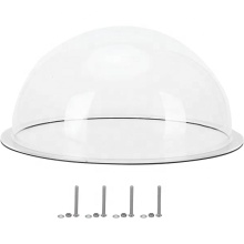 Clear Acrylic Plastic Dome Covers with Flanged Holes Ball Pattern Christmas Display Model
