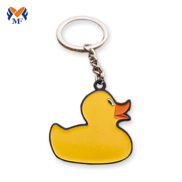 Gift metal name tag duck keychain words