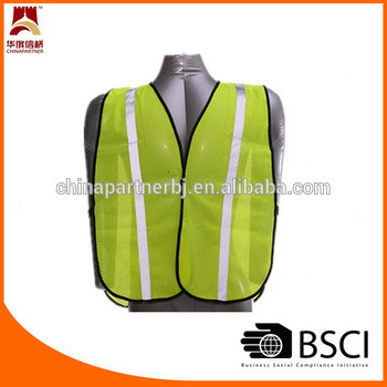 Velcro mesh polyester safety vest