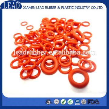 Customized molded rubber o-ring red