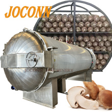 Horizontal Round Mushroom Autoclave Sterilization Machine