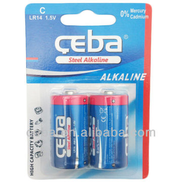 Aluminium & PVC jacket Best leakage-proof C size LR14 Alkaline batterie