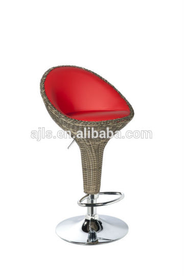 modern rattan bar chair