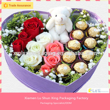 Decorative flower box/flower packaging gift box/ flower box for valentine Day