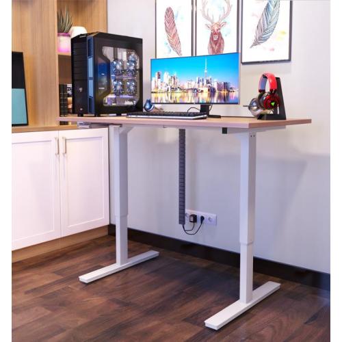 โต๊ะยืนโต๊ะคอมพิวเตอร์แบบแมนนวลการออกแบบที่ปรับได้