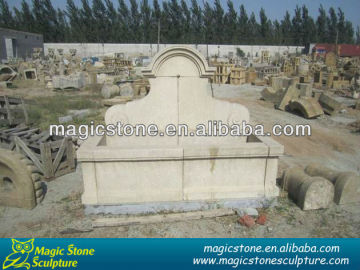 Marble stone garden urn water fountain