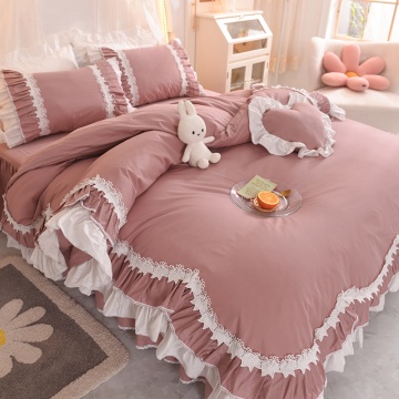 High Quality Cotton Modern Bed Skirt Cover Set