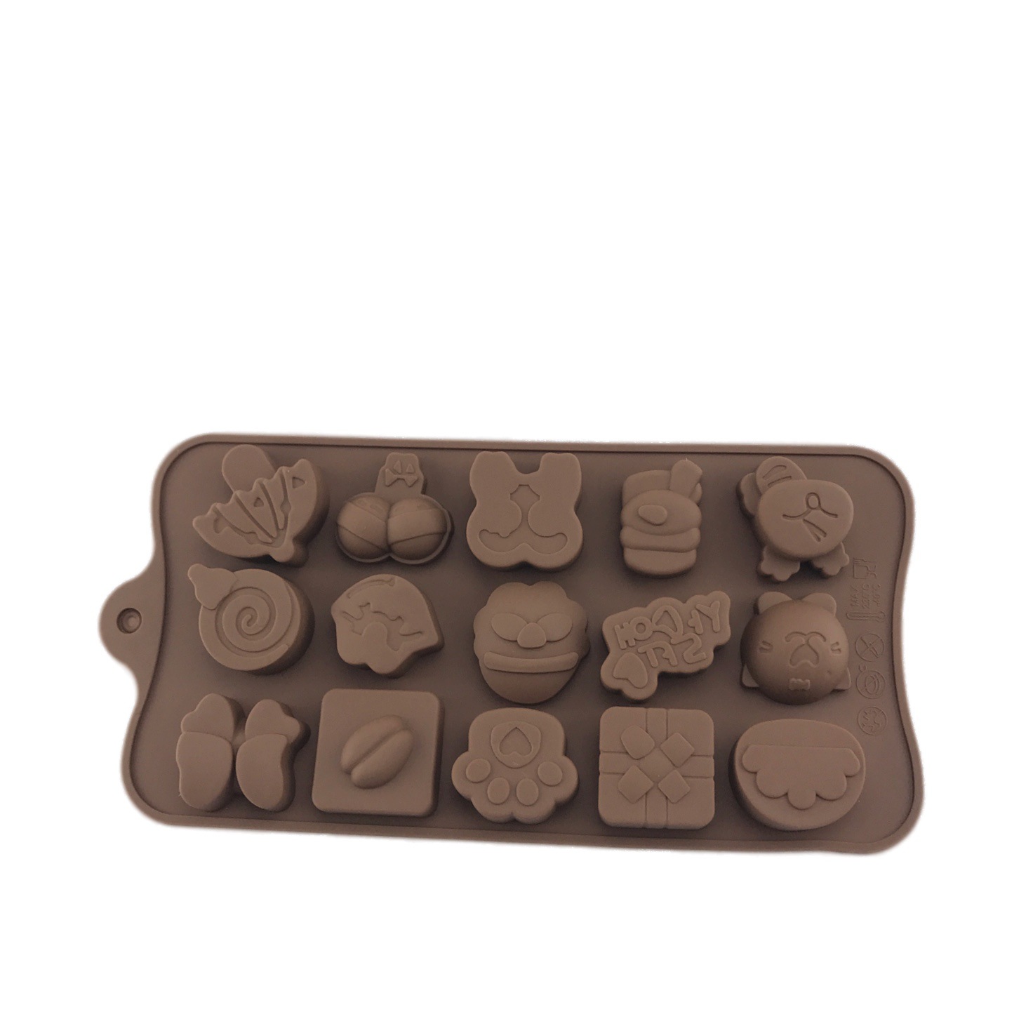 Diverse models Silicone Candy Chocolate Molds Flexible Baking Mold for Jello Shaping Hard or Gummy Candies