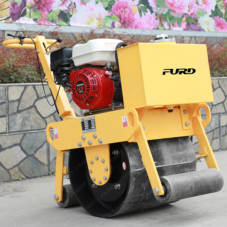 Good Design 200kg Mini Walk-Behind Single Drum Vibrating Soil Compactor