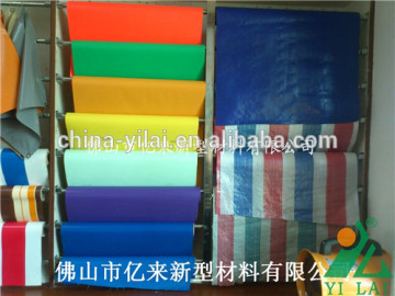 pvc waterproof stripe fabric/Waterproof Tarpaulin/Stripe PVC Tarpaulin