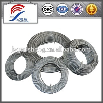 6x7 pvc covered wire rope