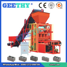 Construction Equipment Qtj4-26 Manual Cement Brick Machine