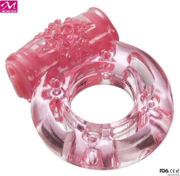 Fashionable G-spot Vibrating Ring Stap On Male Penis