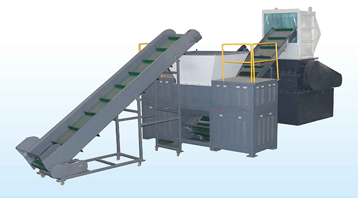 plastic double shaft shredder