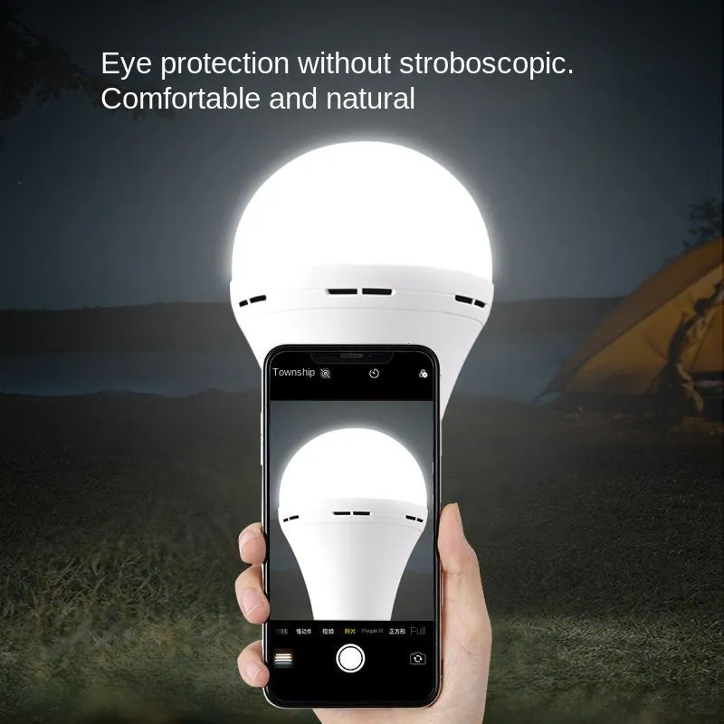 Rechargeable Emergency LED Bulb Light with Built-in Battery