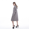 Cashmere coat color plaid