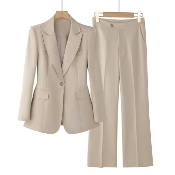 7535 Women's Exquisite Career Suit Set: Foreign Trade New Workwear Casual Vest and Three-Piece Suit