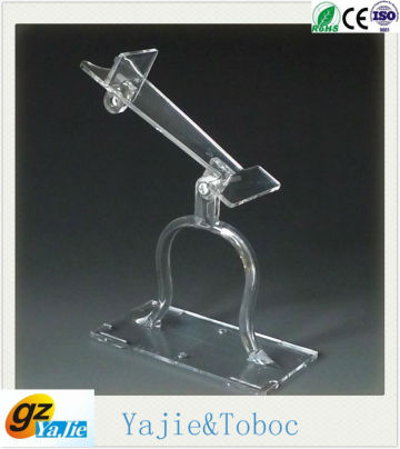 ego battery acrylic display stand wooden shoe display stand